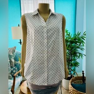 Chicos Sz 2 (Lg) Sleeveless Blouse